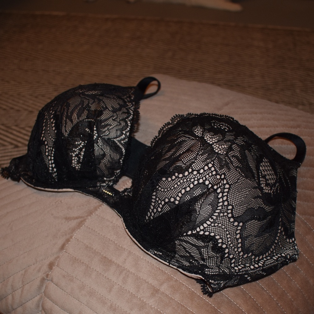 Black Lace Plunge Victoria's Secret Bra